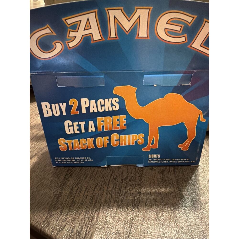 Camel Cigarette 'Buy 2 Get 2 Stacks' Las Vegas Nevada Casino 50 Poker Chips - Picture 2 of 5